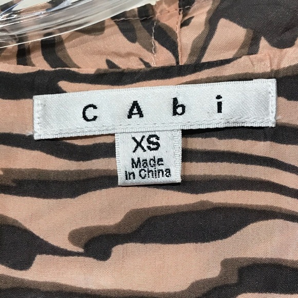 Cabi #104‎ Pink Brown Silk Sleeveless Top XS - Picture 4 of 6